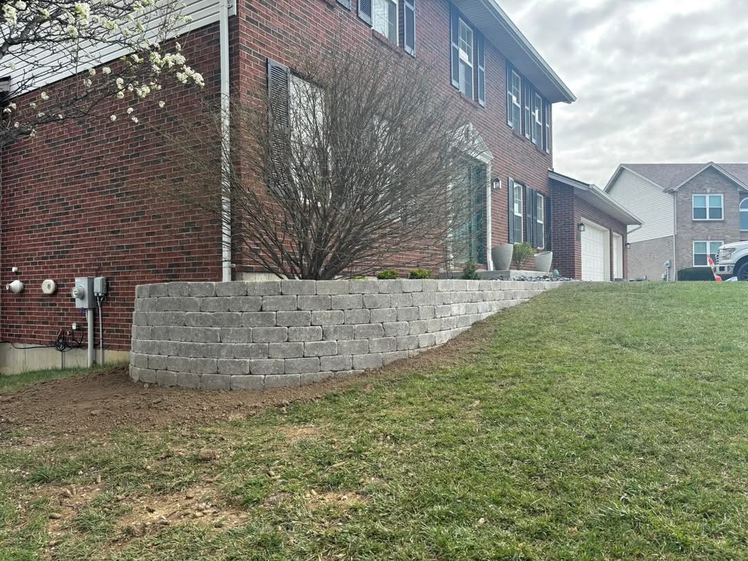 Hardscape installation by Hunley Lawn and Landscape